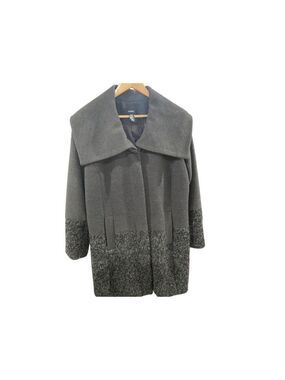 Alfani Charcoal Gray Wool Blend Coat - Size Large (EUC)